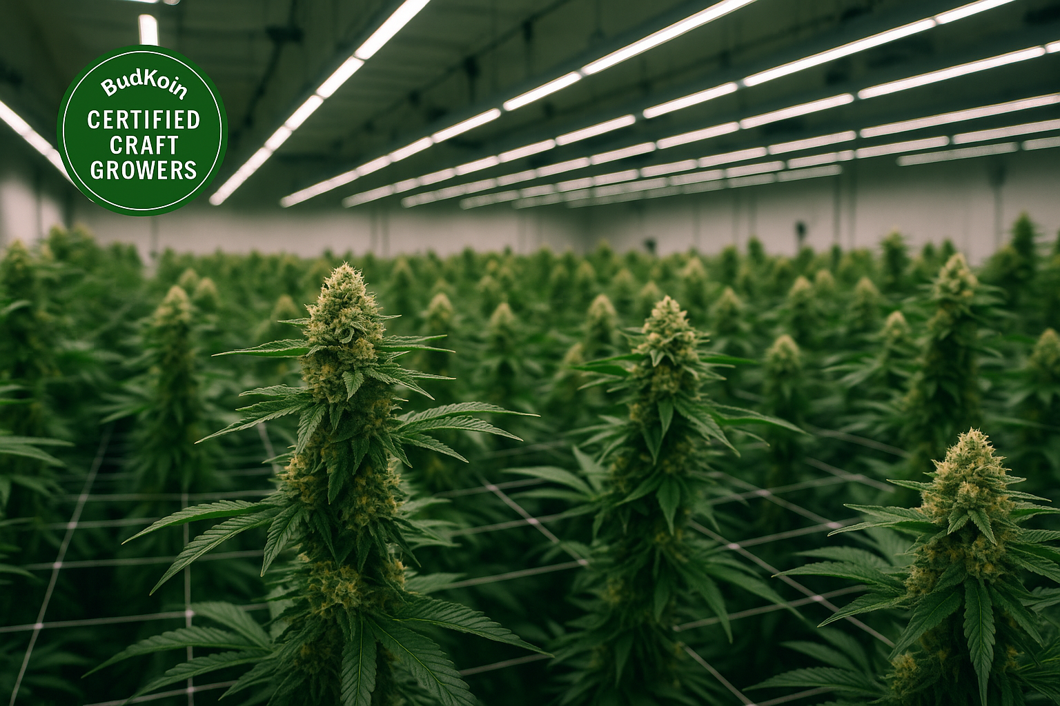 Craft cannabis harvest close-up